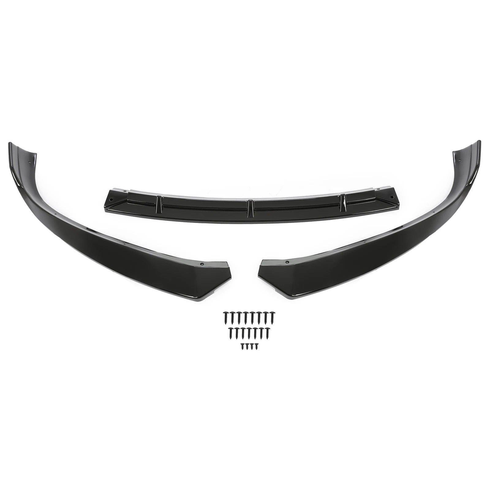 Glossy Black Splitter Spoiler Front Bumper Lip for Tesla Model S (2016.5–2020)