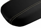 Leather Console Lid Armrest Cover for Dodge Dart (2013–2016) Beige Stitch