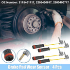 Brake Pad Wear Sensor Lead for Mercedes-Benz (2010-2016) - 4 x Black Gold Tone