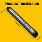 2X 10" White LED Reverse Backup Light Bar for Truck Trailer (YYYY–YYYY)