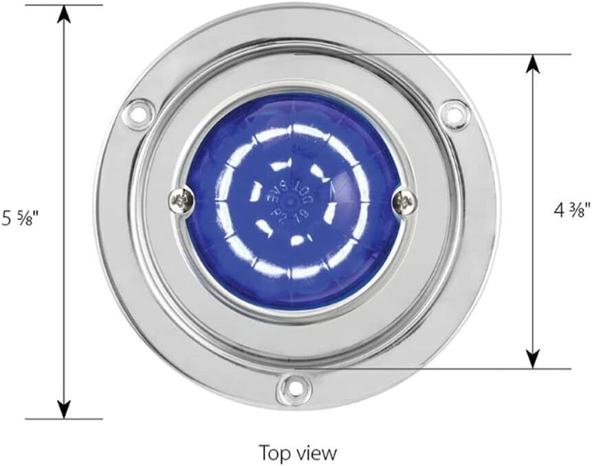 LED Clearance Light Amber Lens Bezel Mount for Classic Trucks (1946–1964)