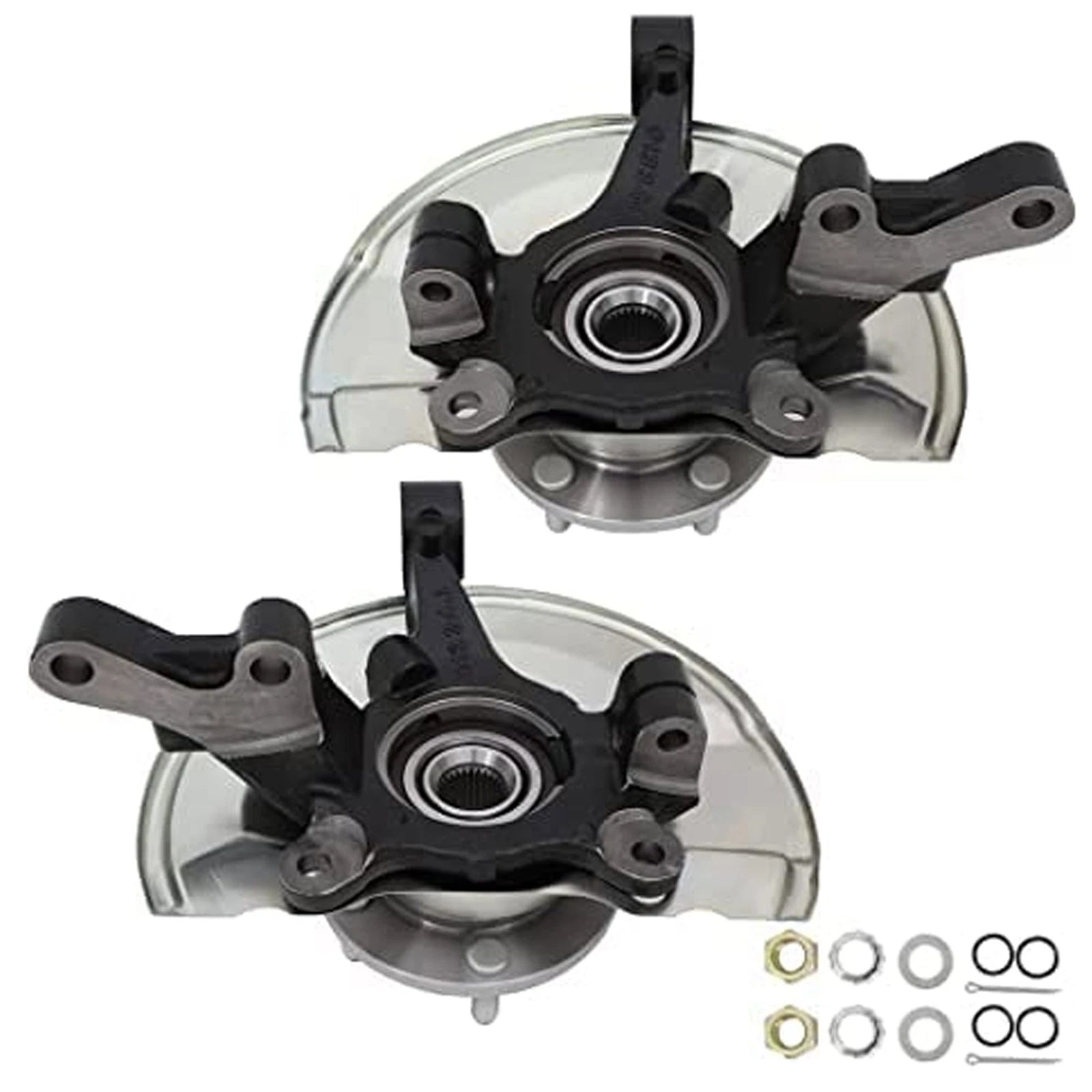 2X Front Knuckle & Wheel Bearing Hub for Dodge Caliber Jeep Compass (2007–2012)