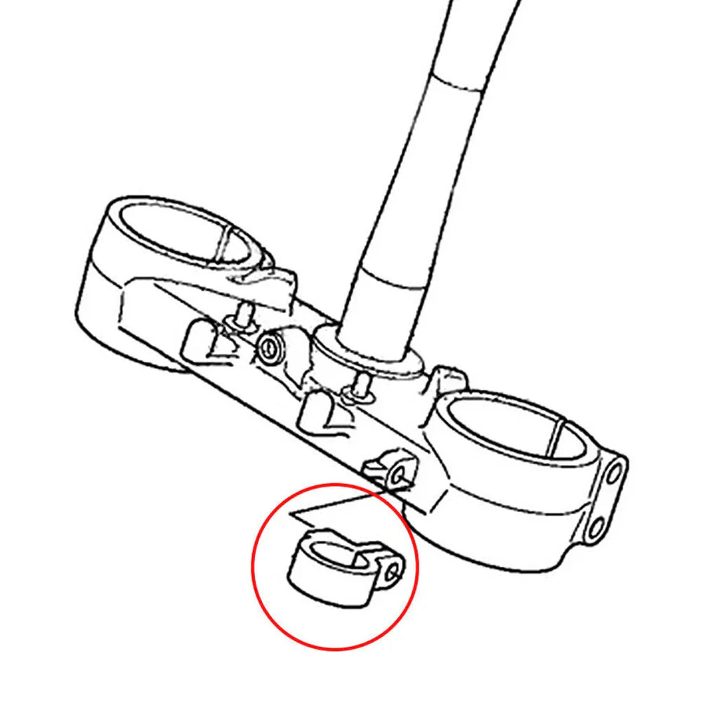Front Brake Hose Clamp for HONDA CR80R CR85R CR125R CR250R CR500R (1996-2007)