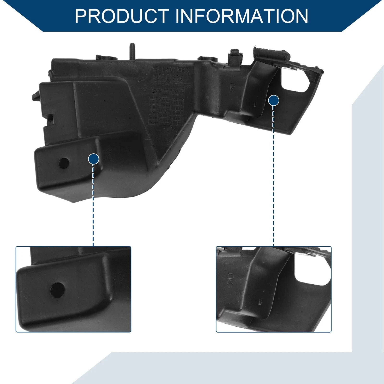 1pc Right Front Bumper Support Bracket No. 8R0807284C for Audi Q5 (2009–2017)