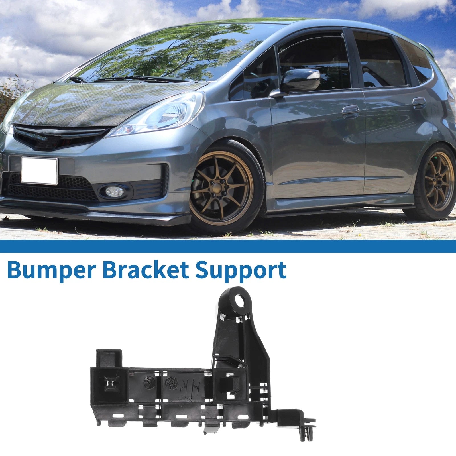 1pc Left Front Bumper Retainer Bracket No. 71198TG0T01 for Honda Jazz (2008–2014)