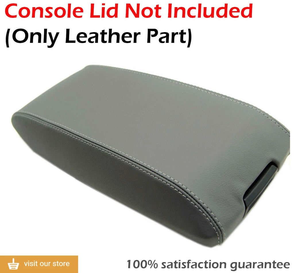 Leather Synthetic Console Armrest Cover for Chrysler 300 (2005–2007) Gray