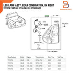 LED Tail Light for Toyota Hilux Ute Revo M70 M80 (2015-2023)