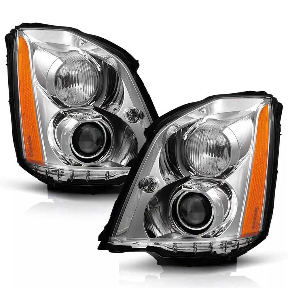 HID Xenon Projector Headlights Assy for Cadillac DTS (2006–2011) L+R Pair