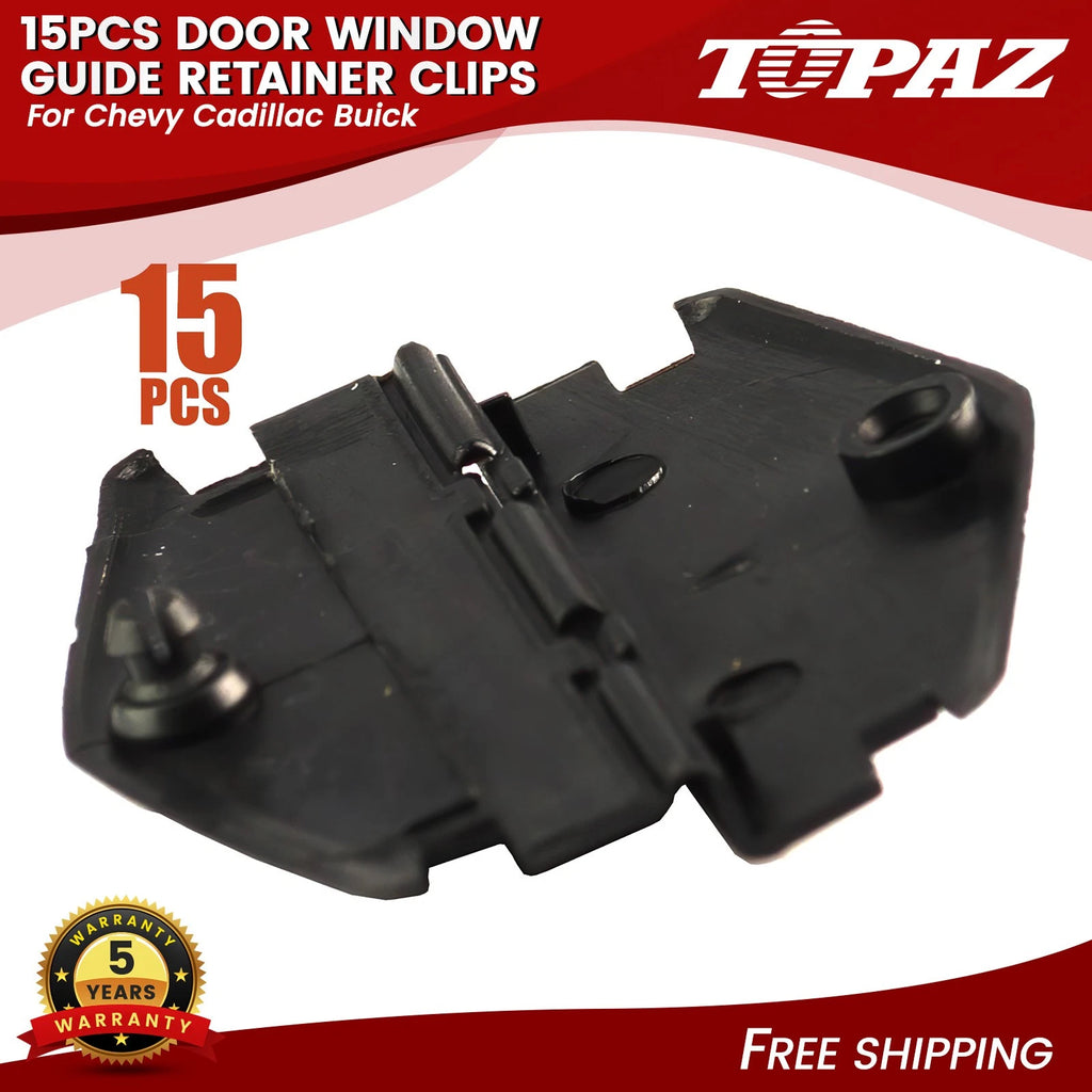 Set of 15 Door Window Guide Retainer Clips for Chevy Cadillac Buick (2010–2023)