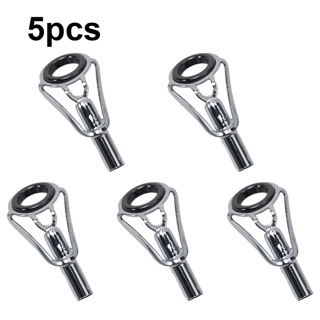 Set of 5 Stainless Steel Fishing Rod Guide Tip Rings