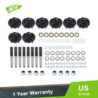 Set of 4 Trailer Hub Kits for 4" Trailers (Fits 1" Round Spindle)