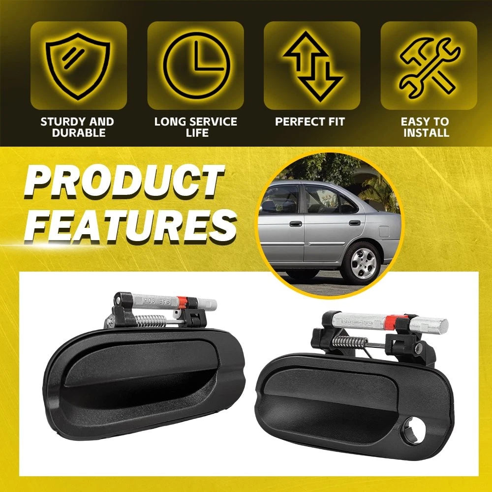 Driver Left Side Exterior Door Handle for Nissan Sentra (2000–2006)