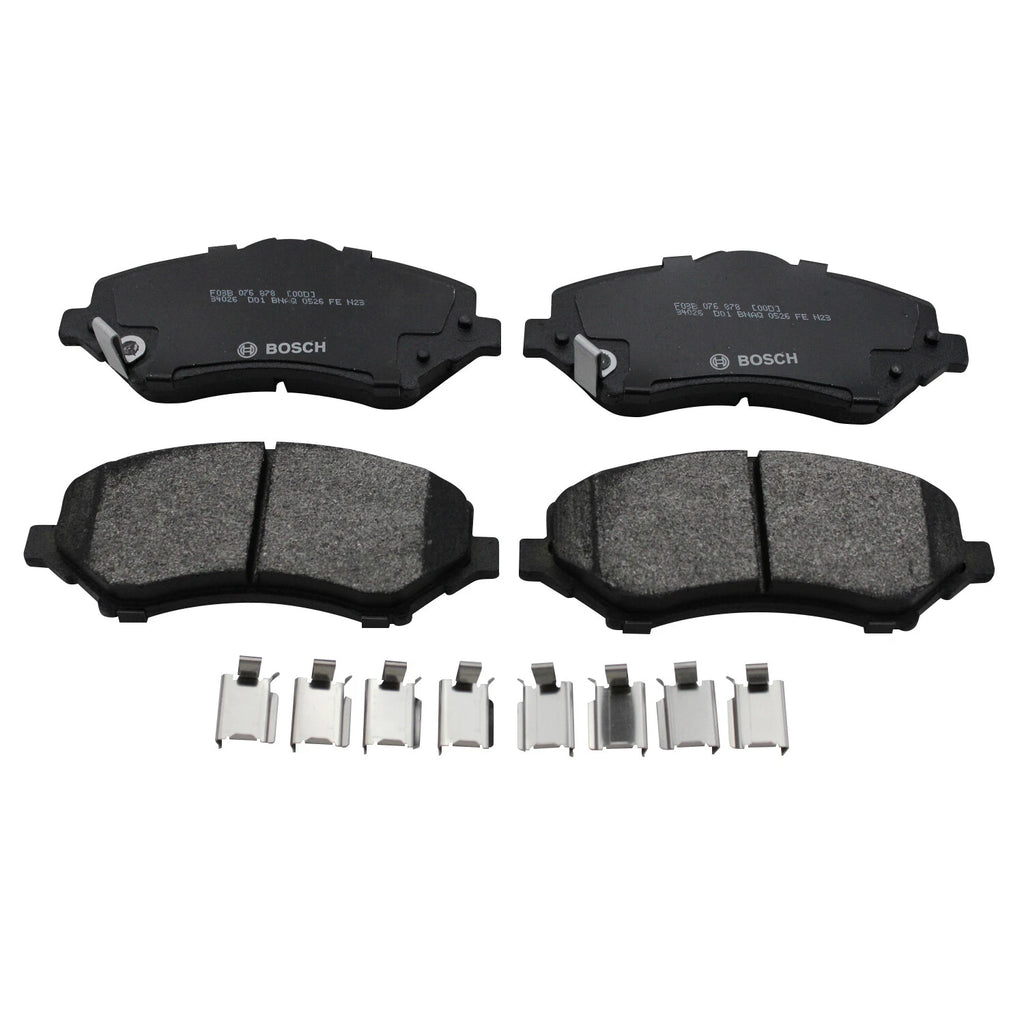 Set of 4 Bosch QuietCast Front Semi-Metallic Brake Pads for Chrysler Dodge Jeep Ram VW