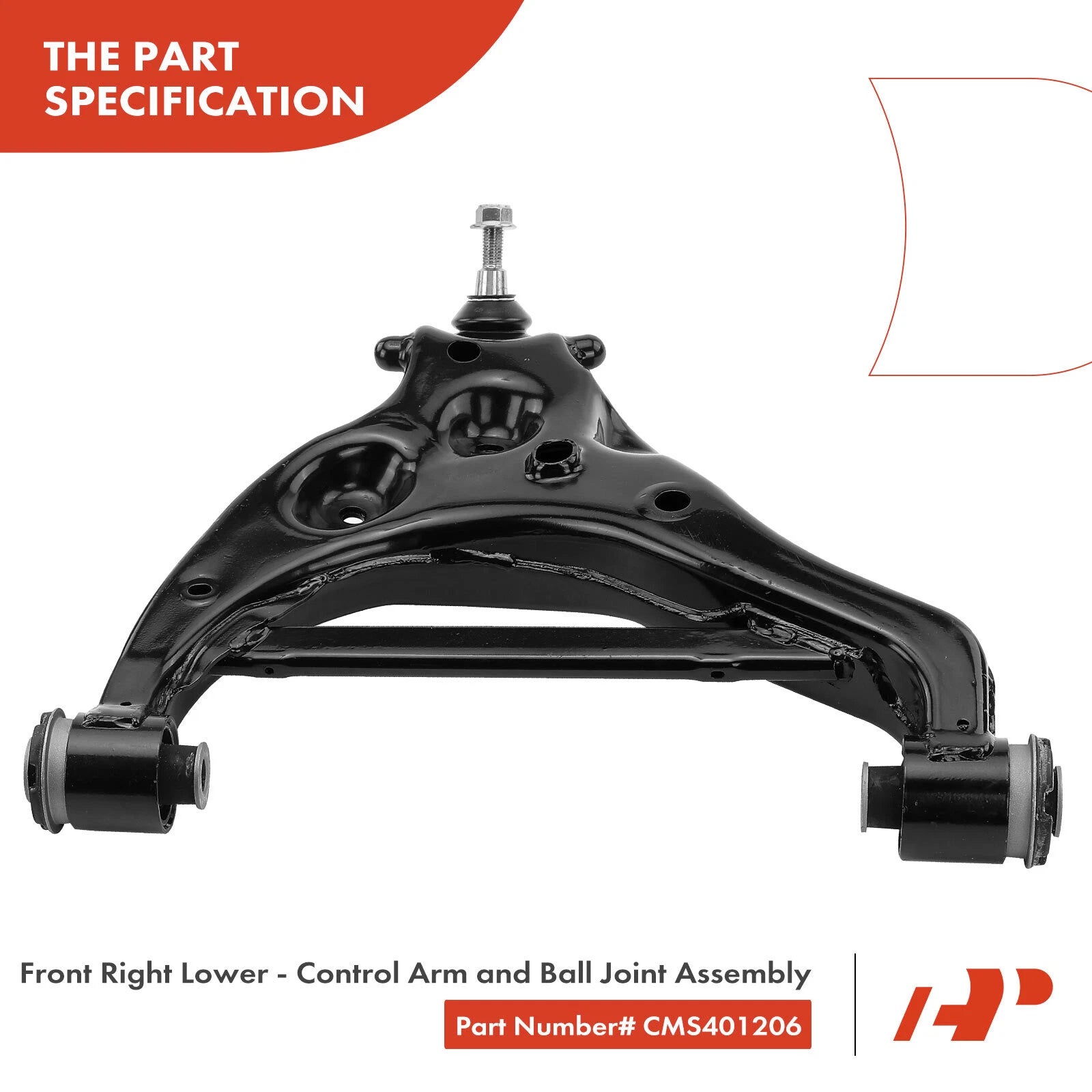 Set of 4 Front Lower & Upper Control Arm Ball Joints for Ford F-150 (2015–2020)