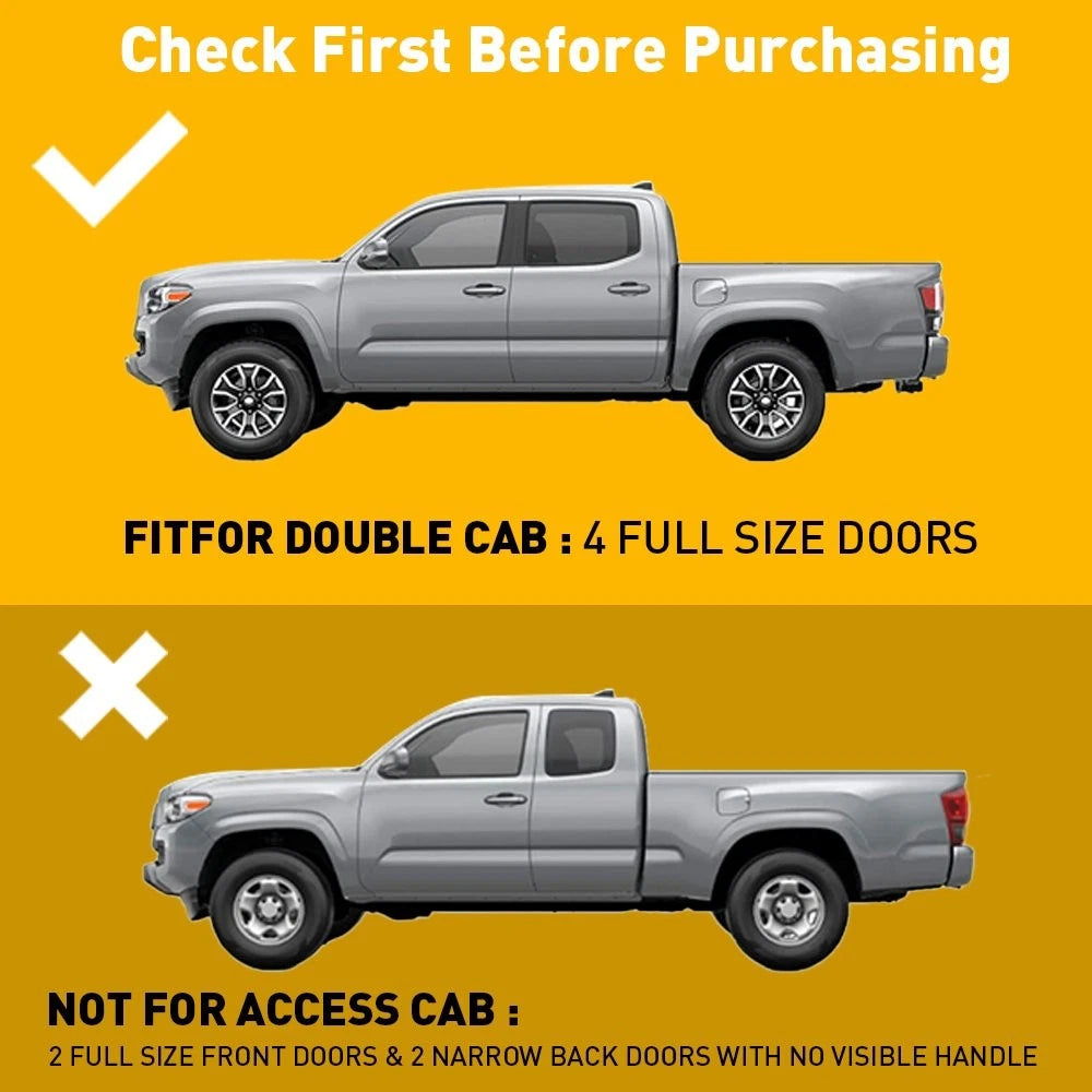 Cup and Door Center Console Liner Insert for Toyota Tacoma (2016–2022)