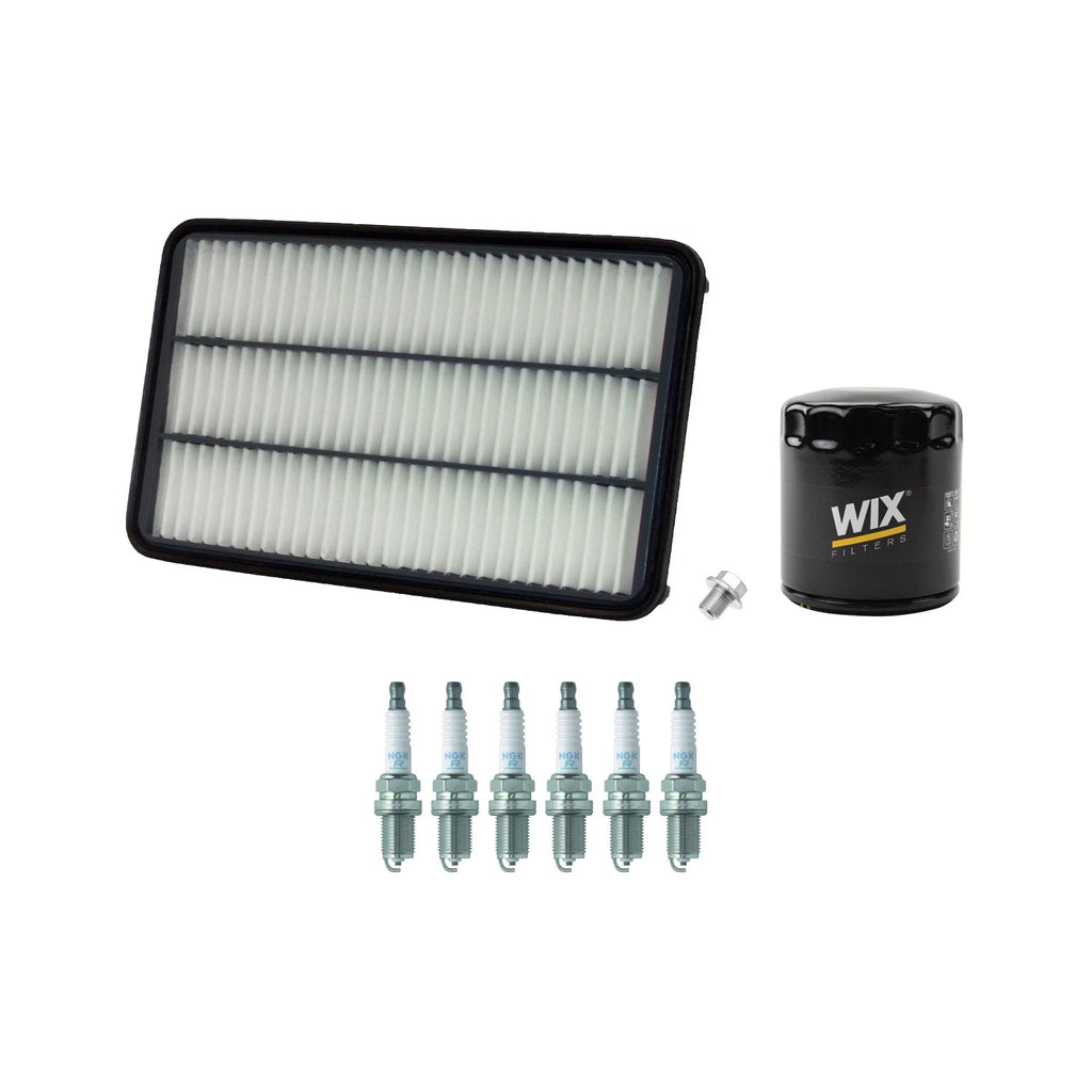 Wix Engine Air Oil Filters & NGK 6 V-Power Spark Plugs Kit for Avalon Camry (G)