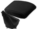 Console Lid & Manual Shift Boot Set for Nissan Silvia (1989–1993) Black Leather