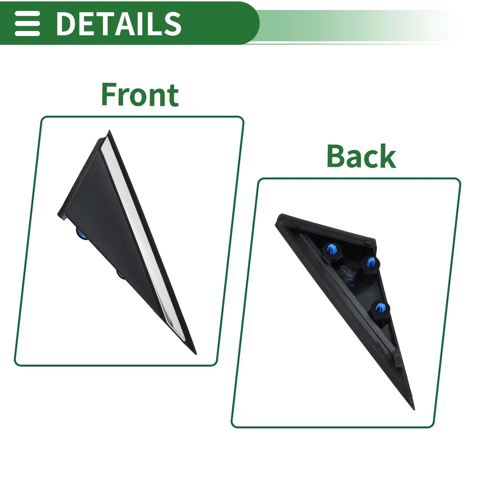 Front Right Pillar Corner Triangle Trim for Hyundai Sonata (2015–2018) No. 86190C1100
