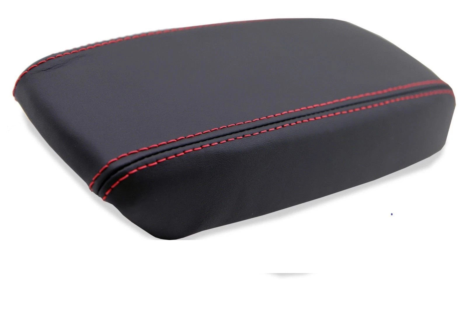 Leather Synthetic Console Armrest Cover for Acura Integra (1994–2001) Red Stitch