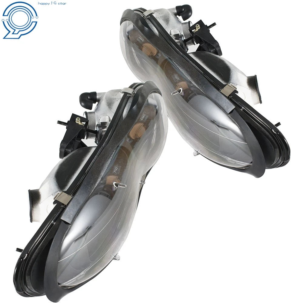Halogen Black Headlight Pair for Chevy Camaro Z28 (1998-2002)