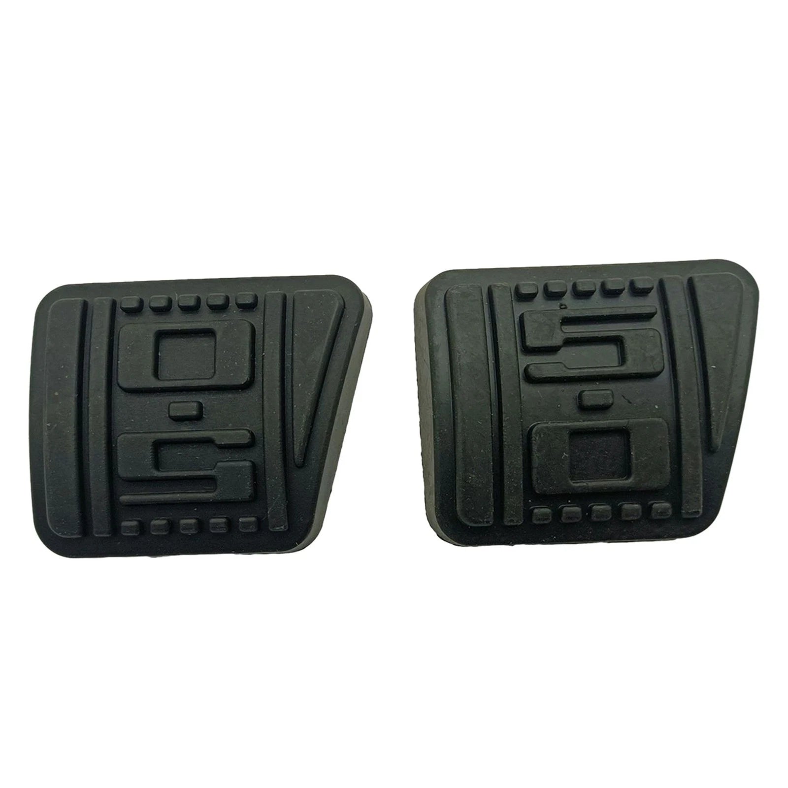 Set of 2 Rubber Clutch & Brake Pedal Pads for Mustang (1979–1993)