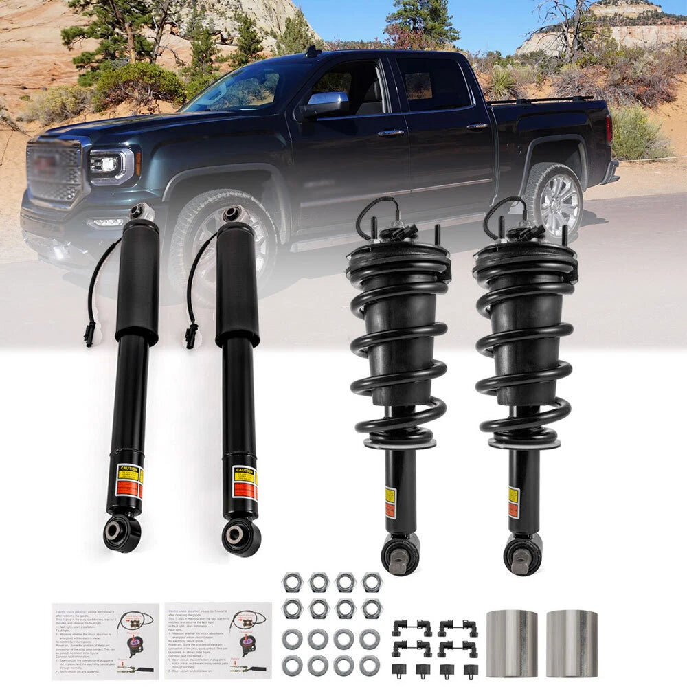 Front & Rear Shock Strut Absorbers for GMC Sierra (2014–2019) 23303448 22953019