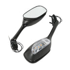 LED Turn Signal Rear Mirrors for Suzuki GSXR1000 (2005–2015), GSXR600/750 (2006–2024)