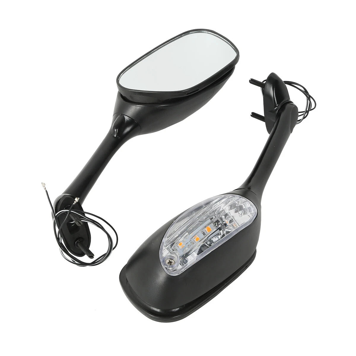 LED Turn Signal Rear Mirrors for Suzuki GSXR1000 (2005–2015), GSXR600/750 (2006–2024)