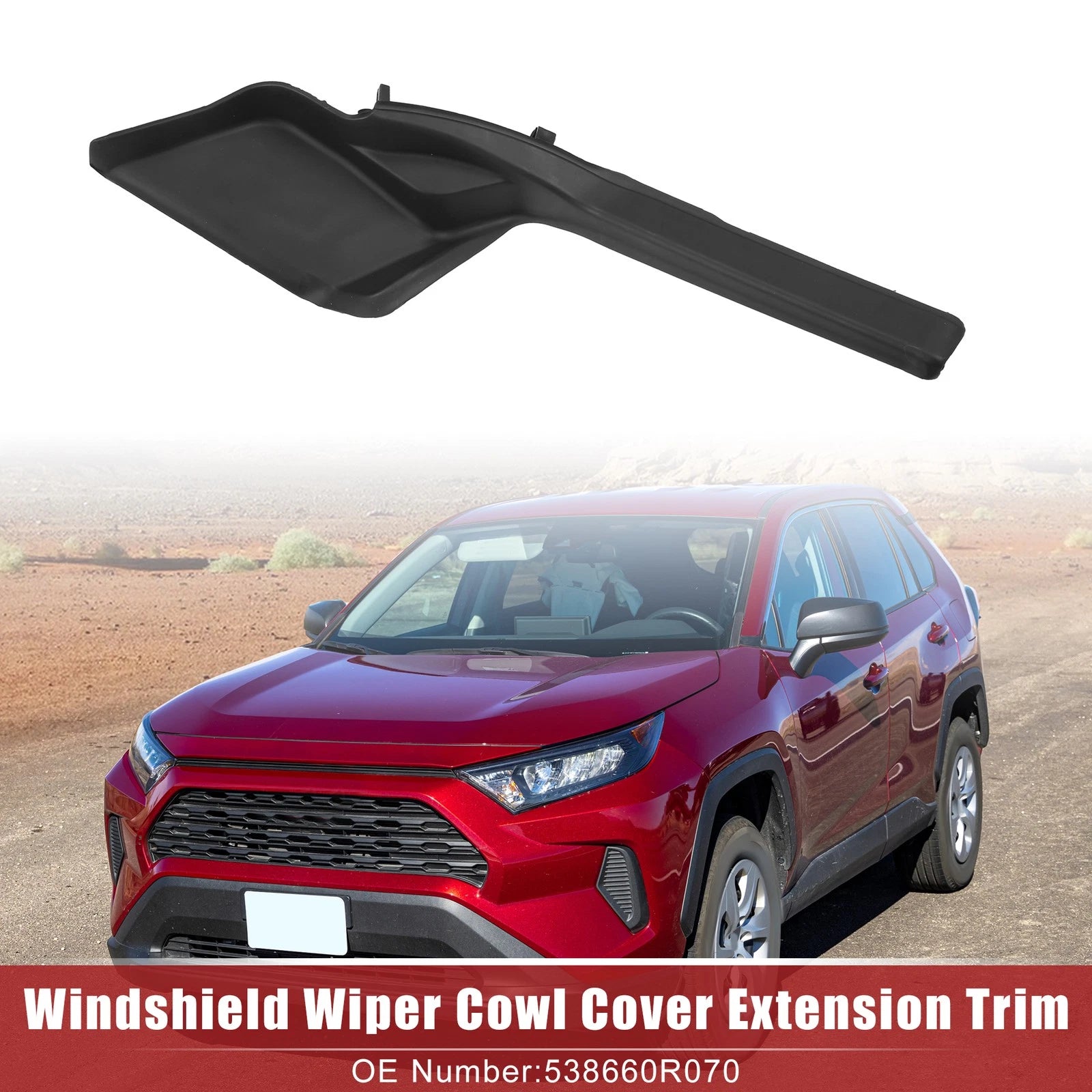 Front Right Windshield Wiper Cowl Panel for Toyota RAV4 (2020–2022) No. 538660R070