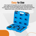 Turbo Engine Timing Tool Kit for Opel Vauxhall Chevrolet Cruze Aveo (1.0/1.2/1.4)