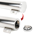 3" x 9" Polished Stainless Steel Radiator Coolant Overflow Tank