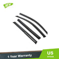 Set of 4 Window Visors for Toyota RAV4 (2006–2012) Black Acrylic