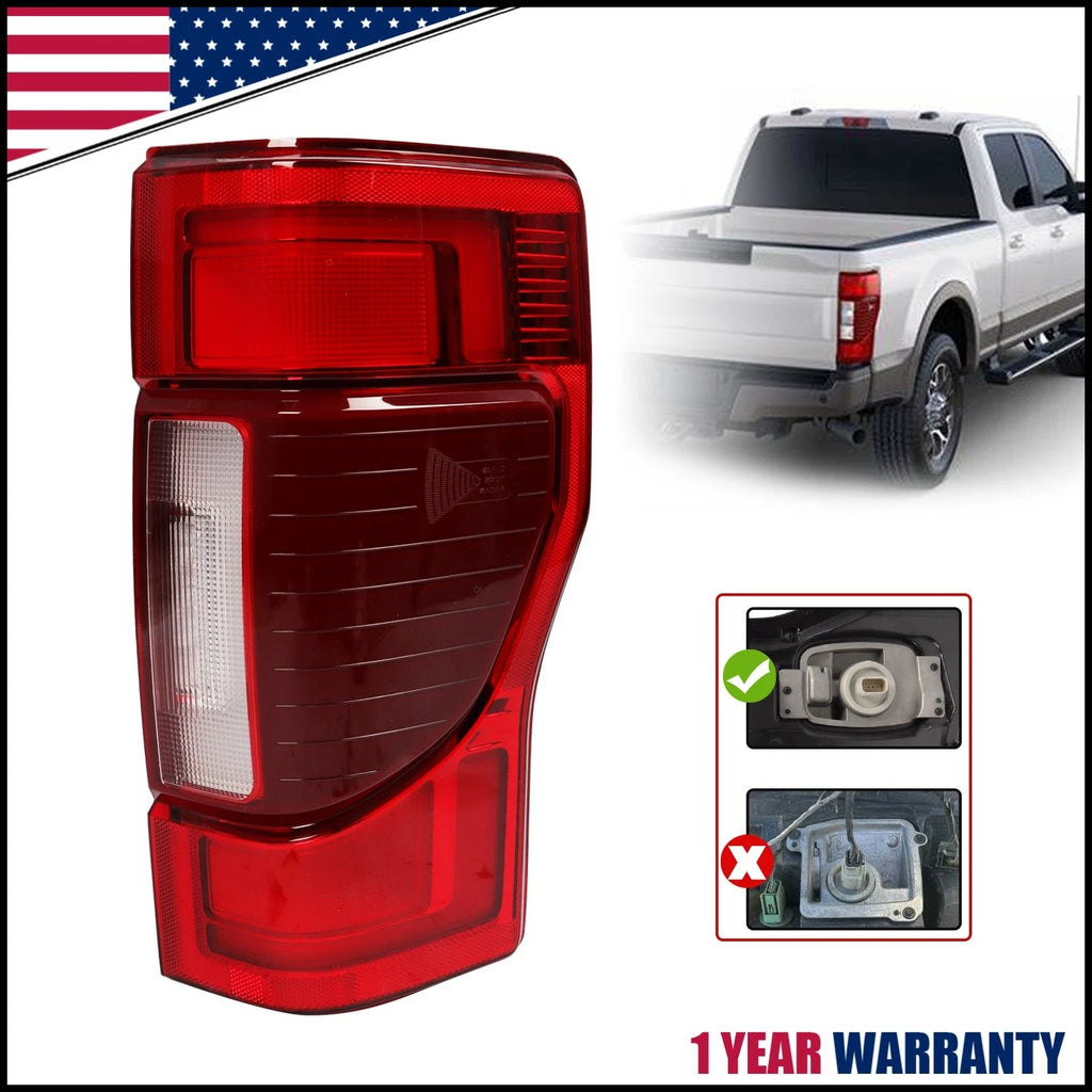 Tail Light for Ford F250 F-350 (2020–2022) w/ Blind Spot LED Clear Right