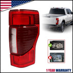Tail Light for Ford F250 F-350 (2020–2022) w/ Blind Spot LED Clear Right