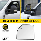 Mirror Glass for Ford F-250 Super Duty (2017–2022) Driver Side Upper