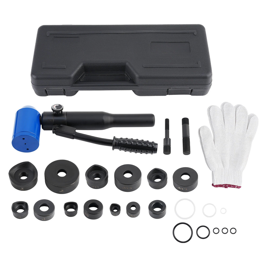 Hydraulic Knockout Hole Punch Driver Kit for Various Models (1/2 to 2 Inch)
