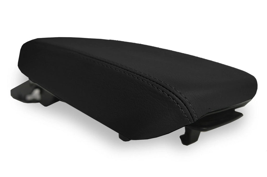 Leather Console Lid Armrest Cover for Hyundai Kona (2018–2020) Black