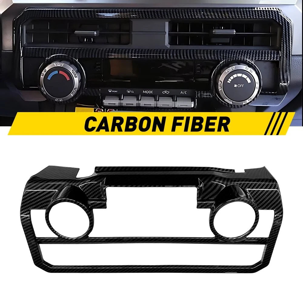 Carbon Fiber Inner Rear Air Vent Outlet Cover Trim for Toyota Tacoma (2024–2026)