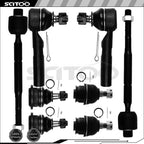 8X Front Upper Tie Rod End Ball Joint for Lexus GX470, Toyota 4Runner (2003–2009)