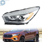Halogen Headlight with LED DRL for Ford Escape (2017-2019) Left Chrome