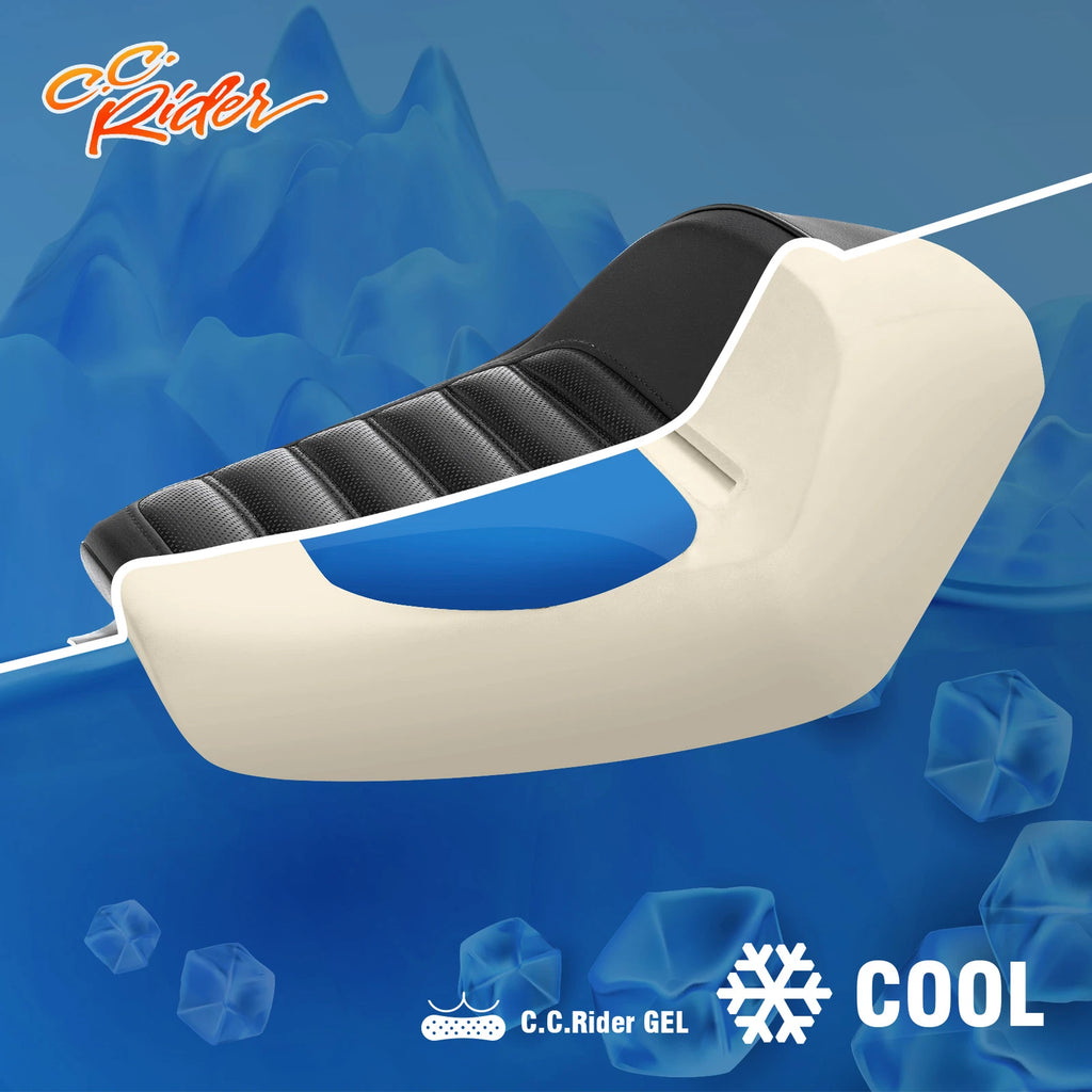 Front Driver Solo Gel Seat for Harley Sportster XL 883 1200 (2010–2022)