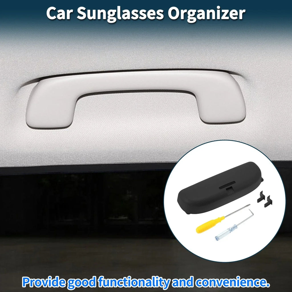 Sunglasses Case for BMW 1 Series F20 Eyeglasses Holder Storage Box Black