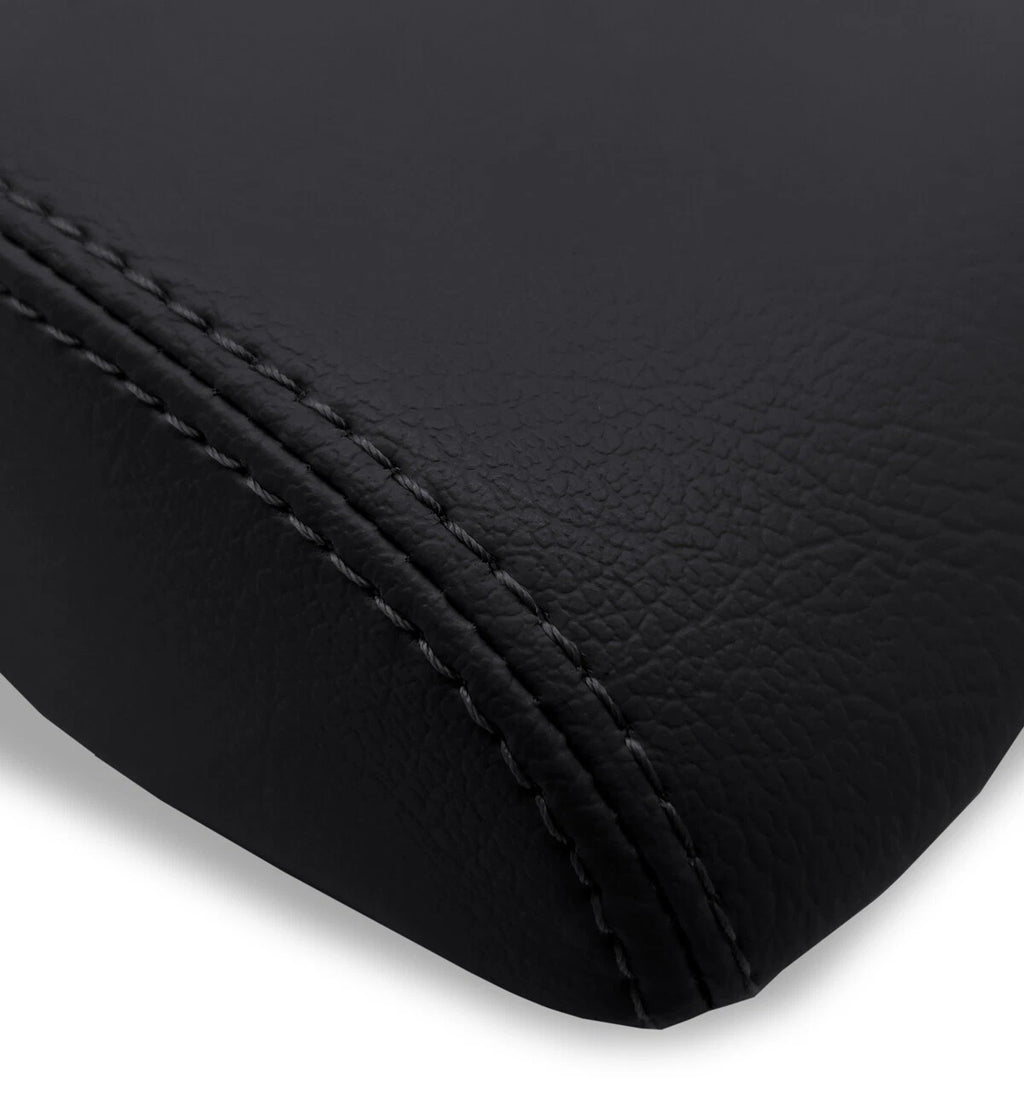 Center Console Lid Armrest Cover for Subaru Forester (2019–2024) Black PVC Leather