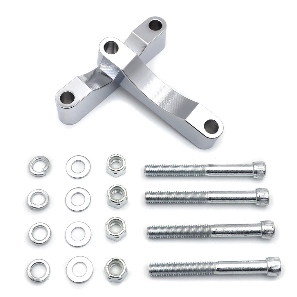 Set of 2 Chrome Front Fender Brackets for Harley Touring (2014–2019)