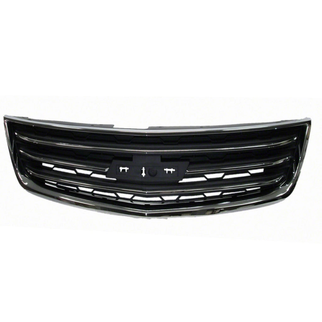 Front Grille Replacement Gray Chrome Plastic for Chevrolet Traverse (2013–2017)