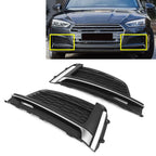 Front Bumper Fog Light Grill Bezel Cover for Audi A5 S5 (2017-2020)