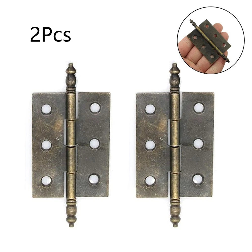 2X Hinge for Wooden Jewelry Chest Cabinet (Vintage)