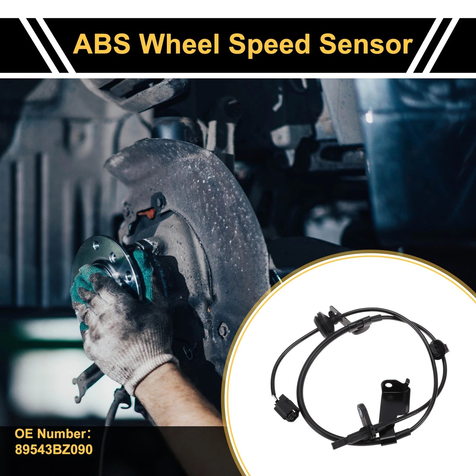 ABS Wheel Speed Sensor No. 89543BZ090 for Toyota Venza (2023) 1Pc Left Front