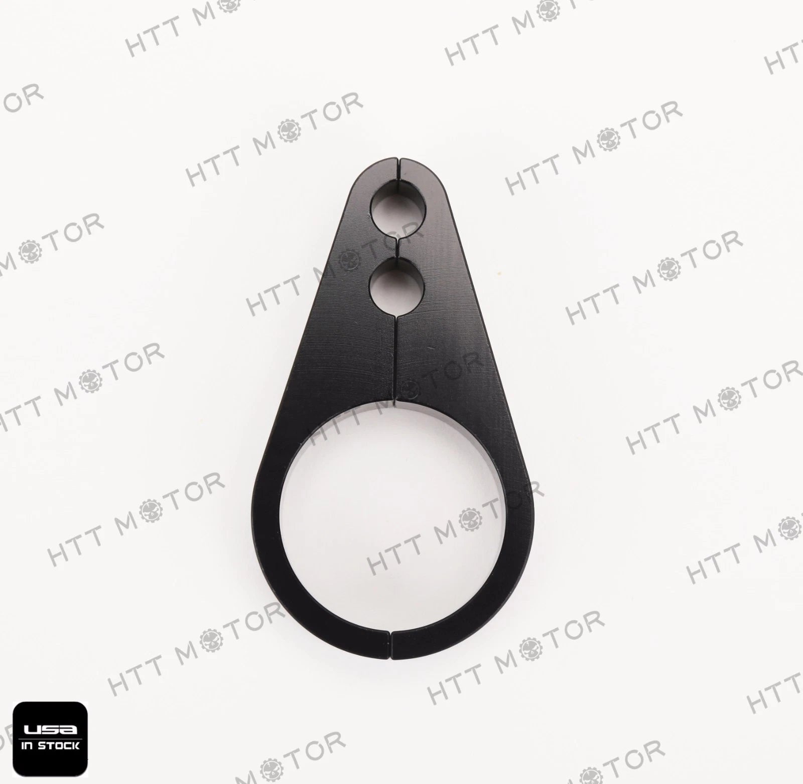 1.25" Black Brake Clutch Alloy Cable Clamp for Harley Davidson