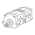 Hydraulic Pump Assembly for Renault 462, 551, 556, 651, 652 (7700035327)